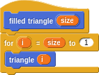 Filled triangle